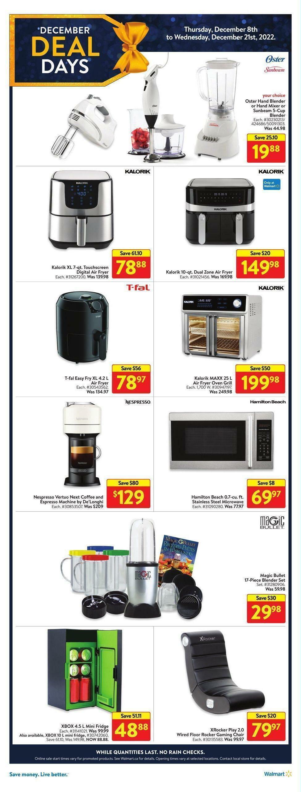 Walmart December Deal Days Flyer from December 8