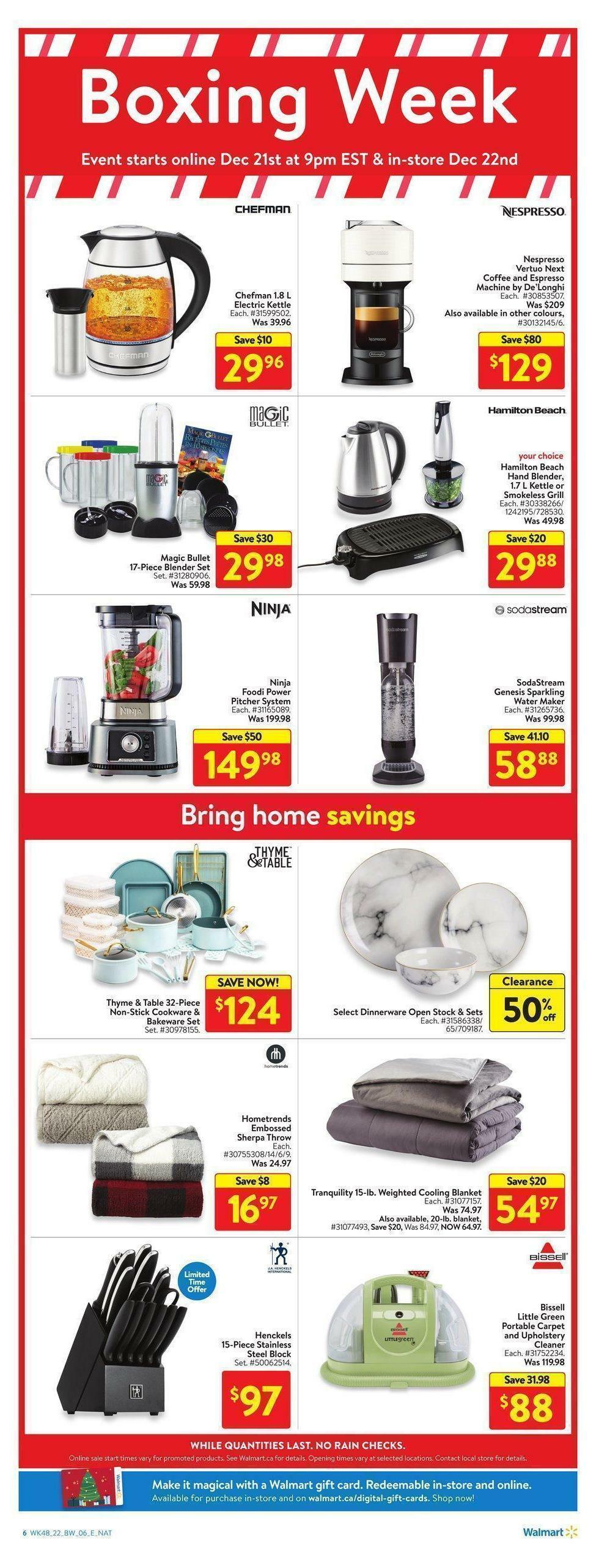 Walmart Boxing Week Flyer from December 21