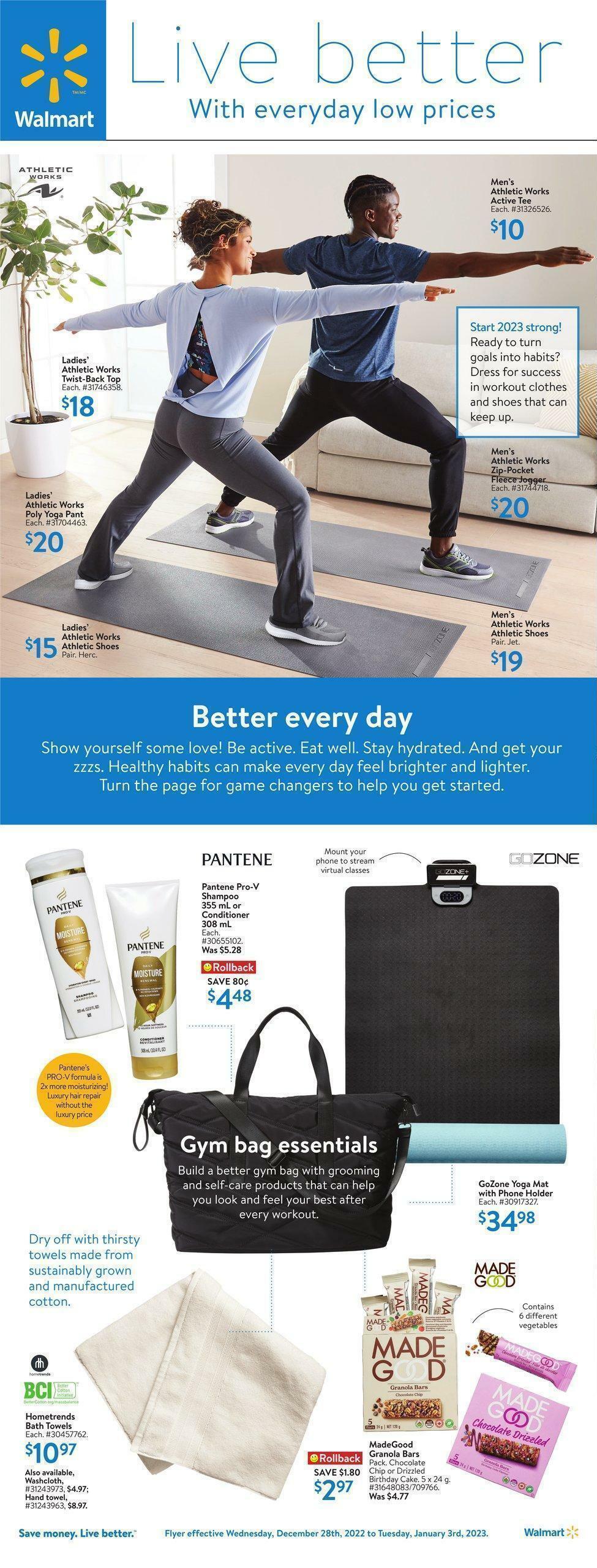 Walmart Better for You Flyer from December 28
