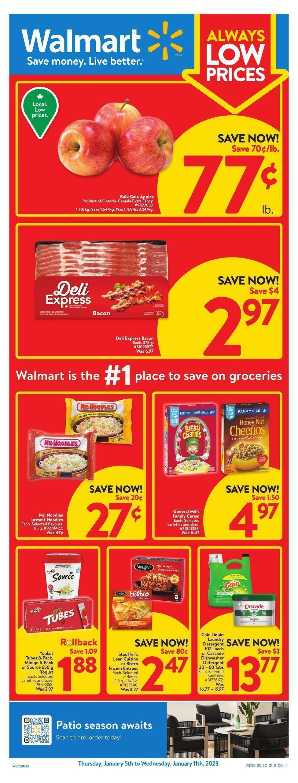 Walmart Flyer from January 5