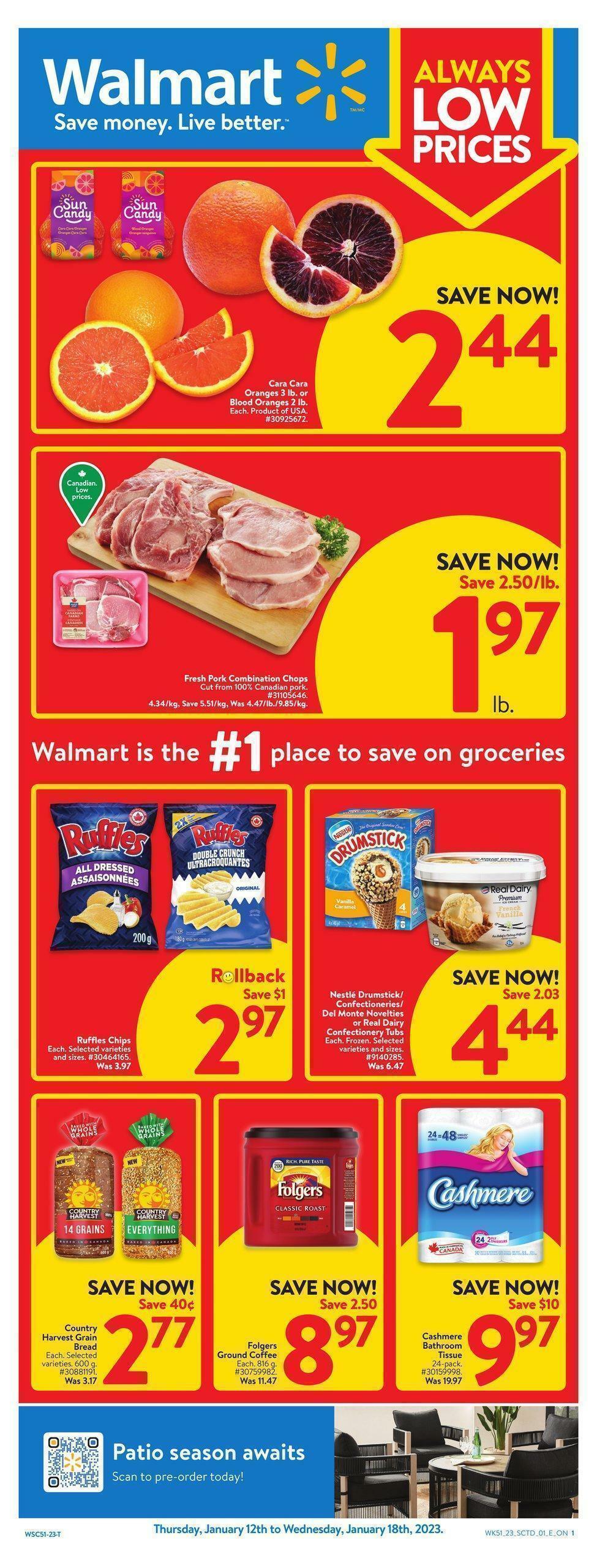 Walmart Flyer from January 12