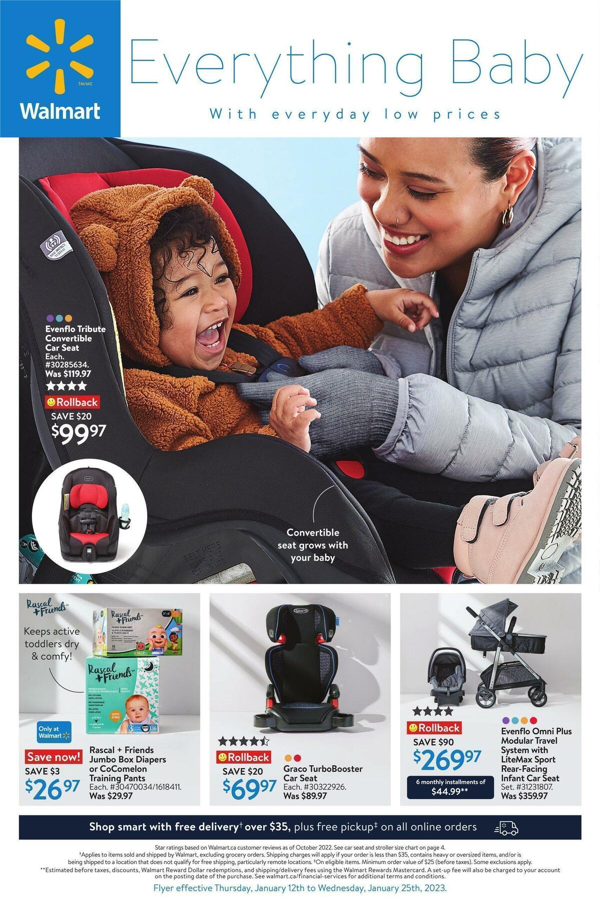 Walmart Everything Baby Flyer from January 12