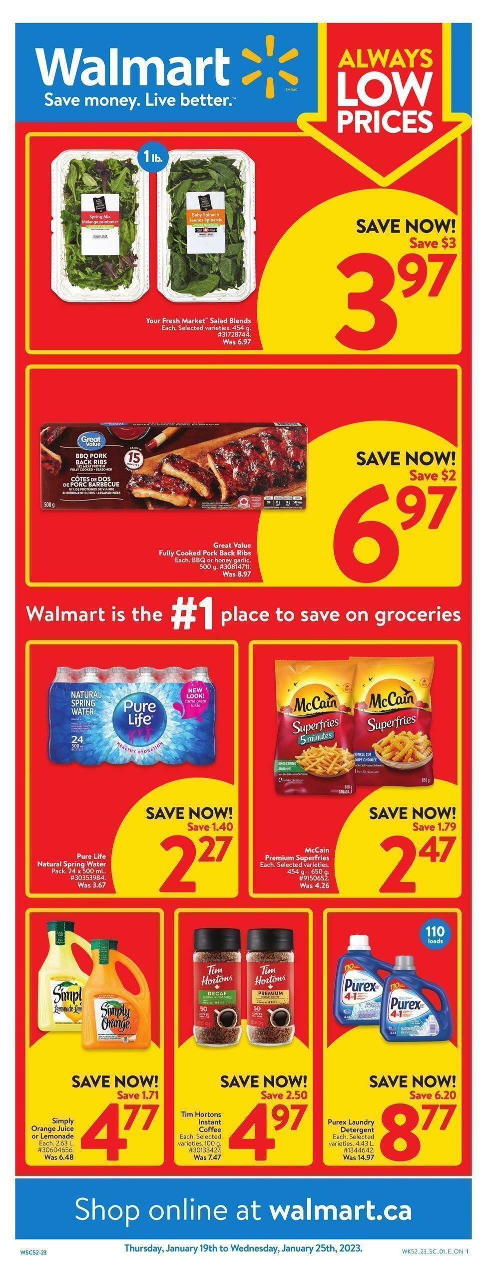 Walmart Flyer from January 19