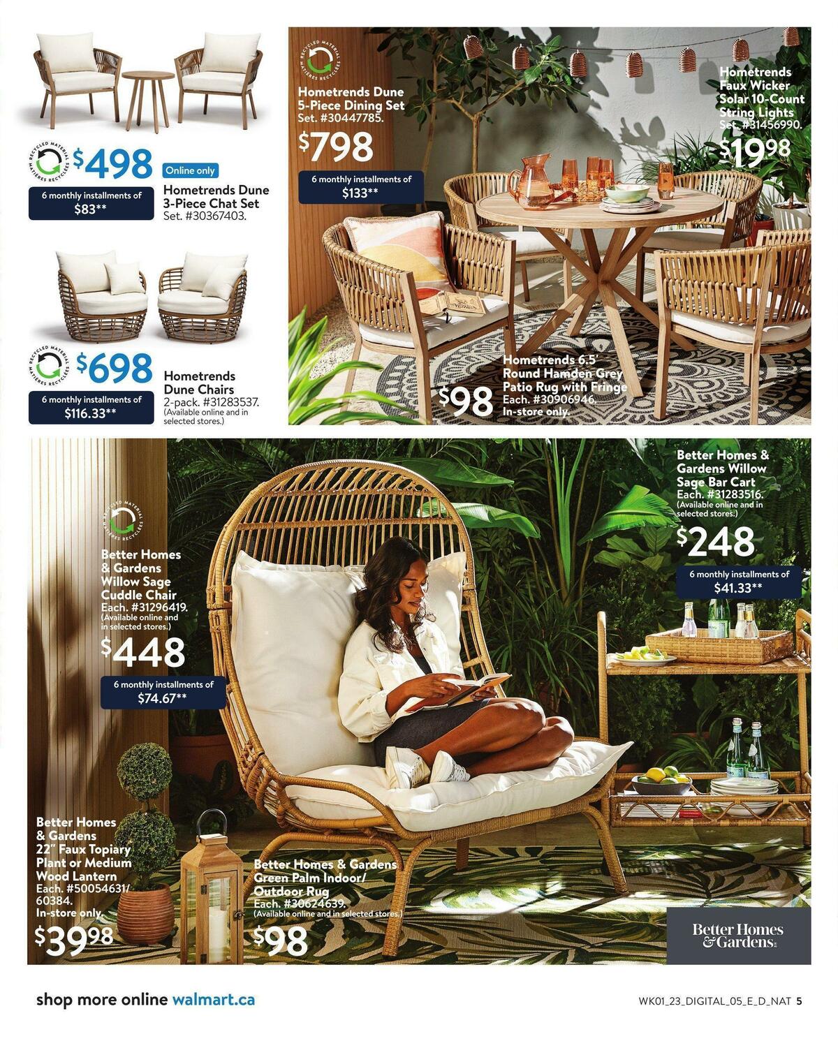 Walmart Patio Digest Flyer from January 26