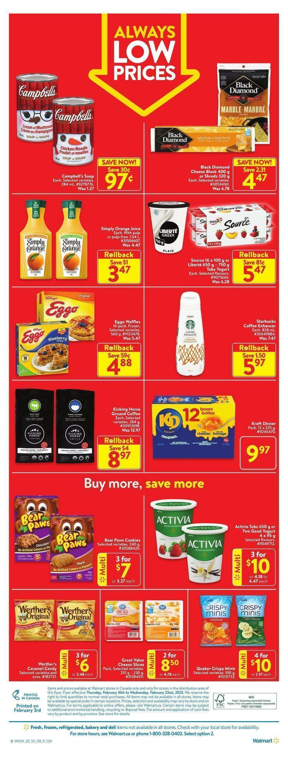 Walmart Flyer from February 16