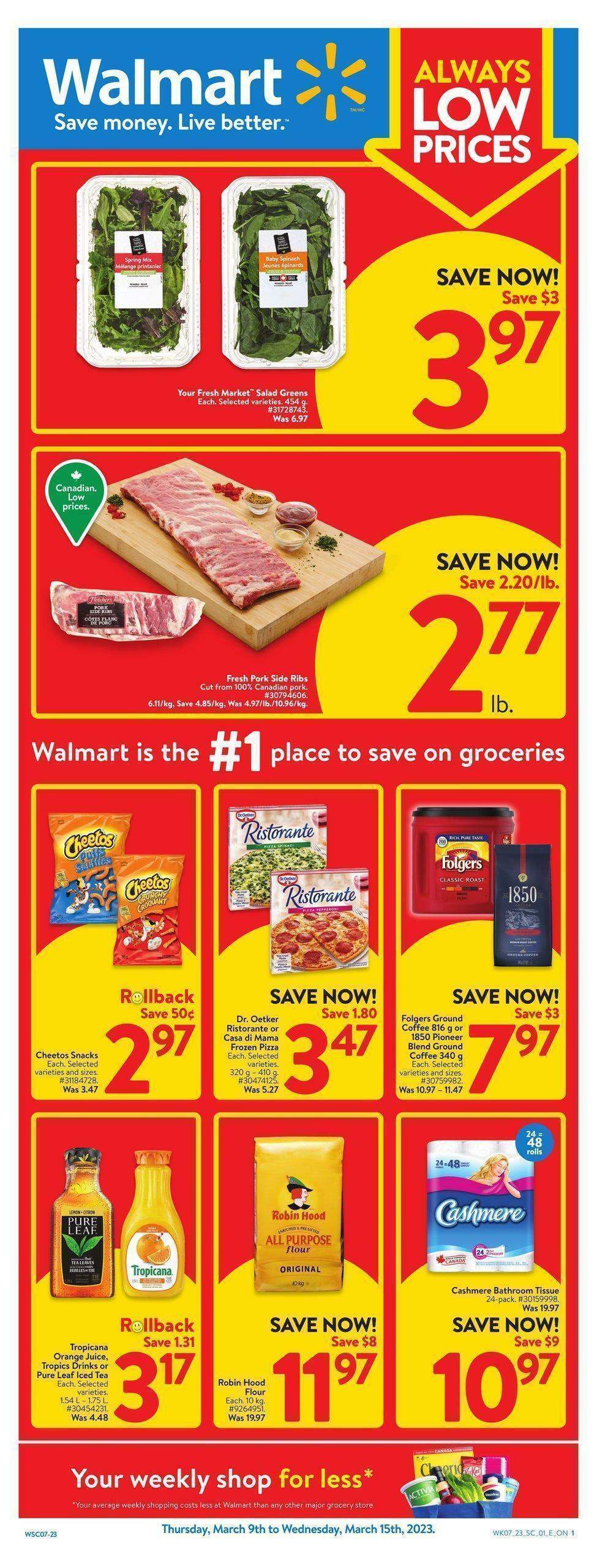 Walmart Flyer from March 9