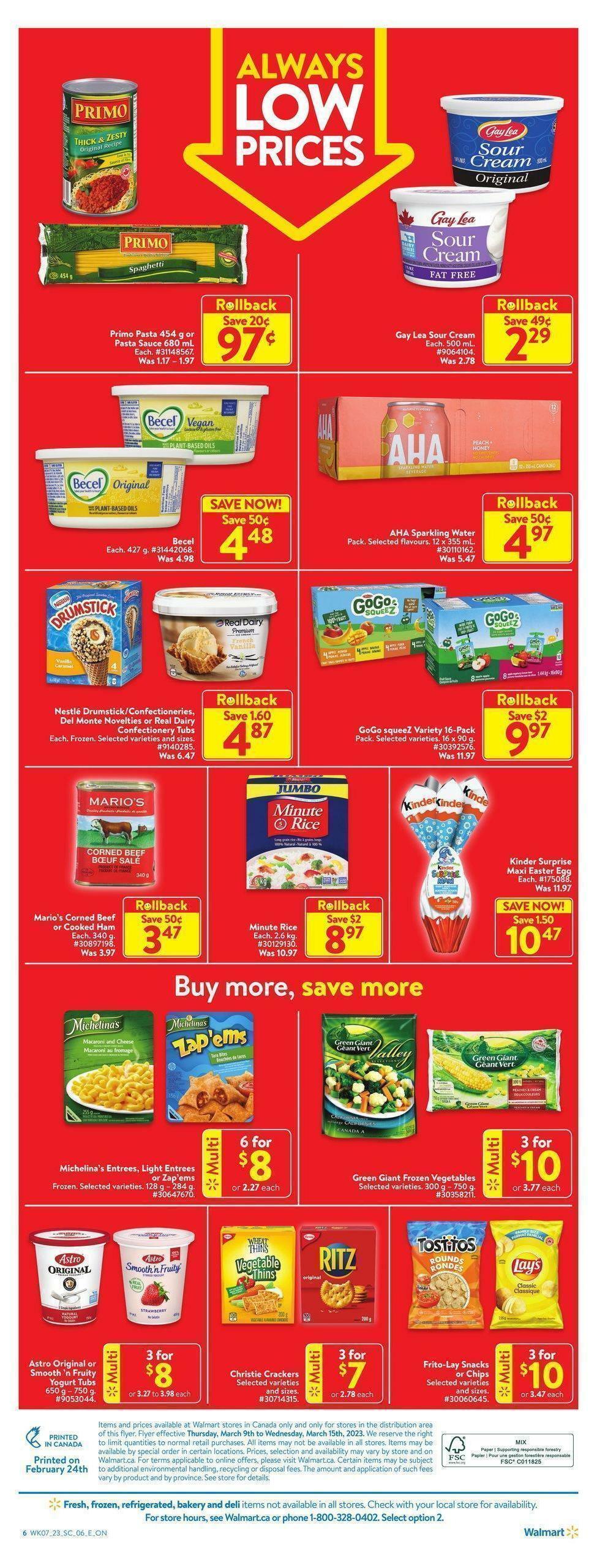 Walmart Flyer from March 9