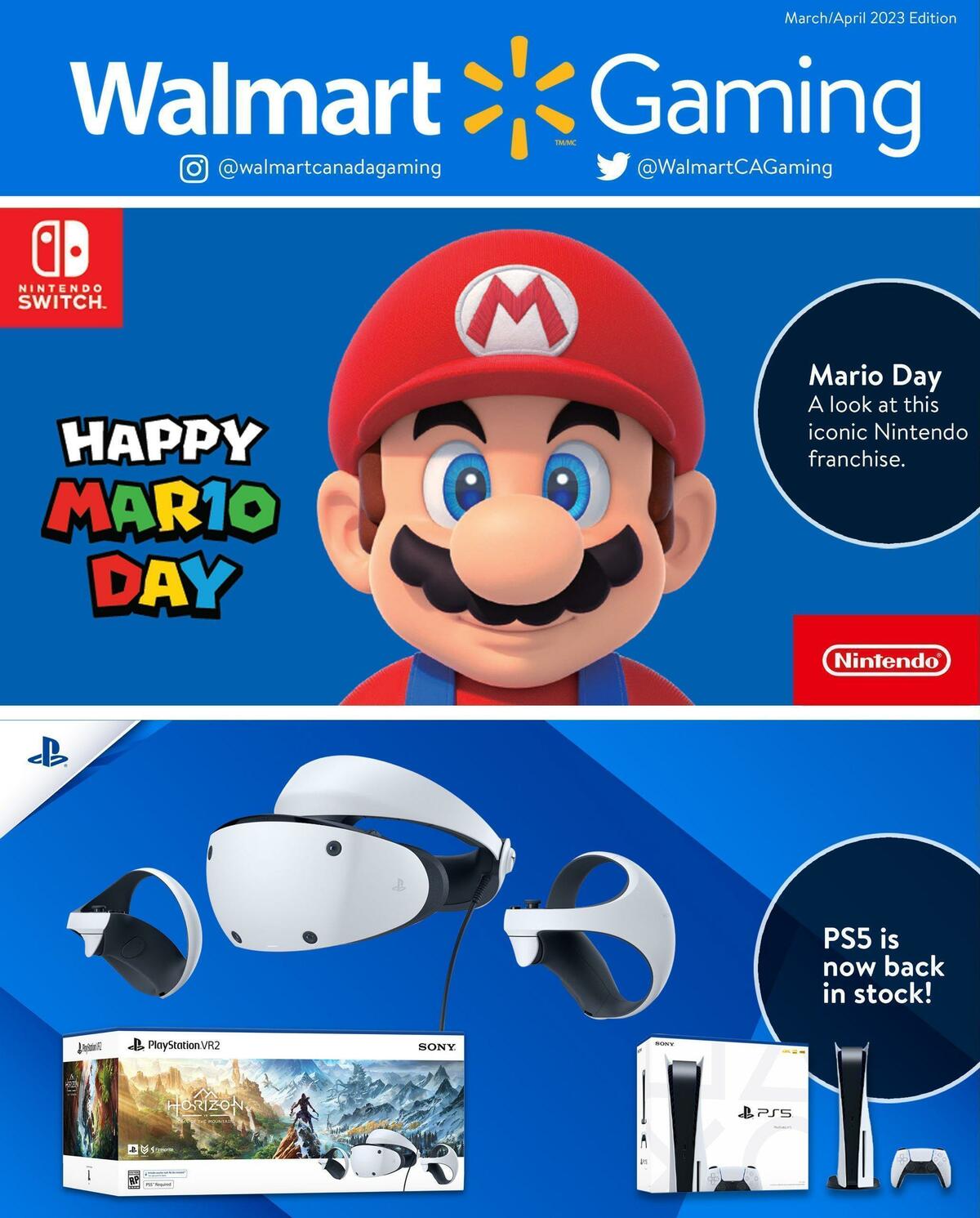 Walmart March/April Gaming Catalogue Flyer from March 2
