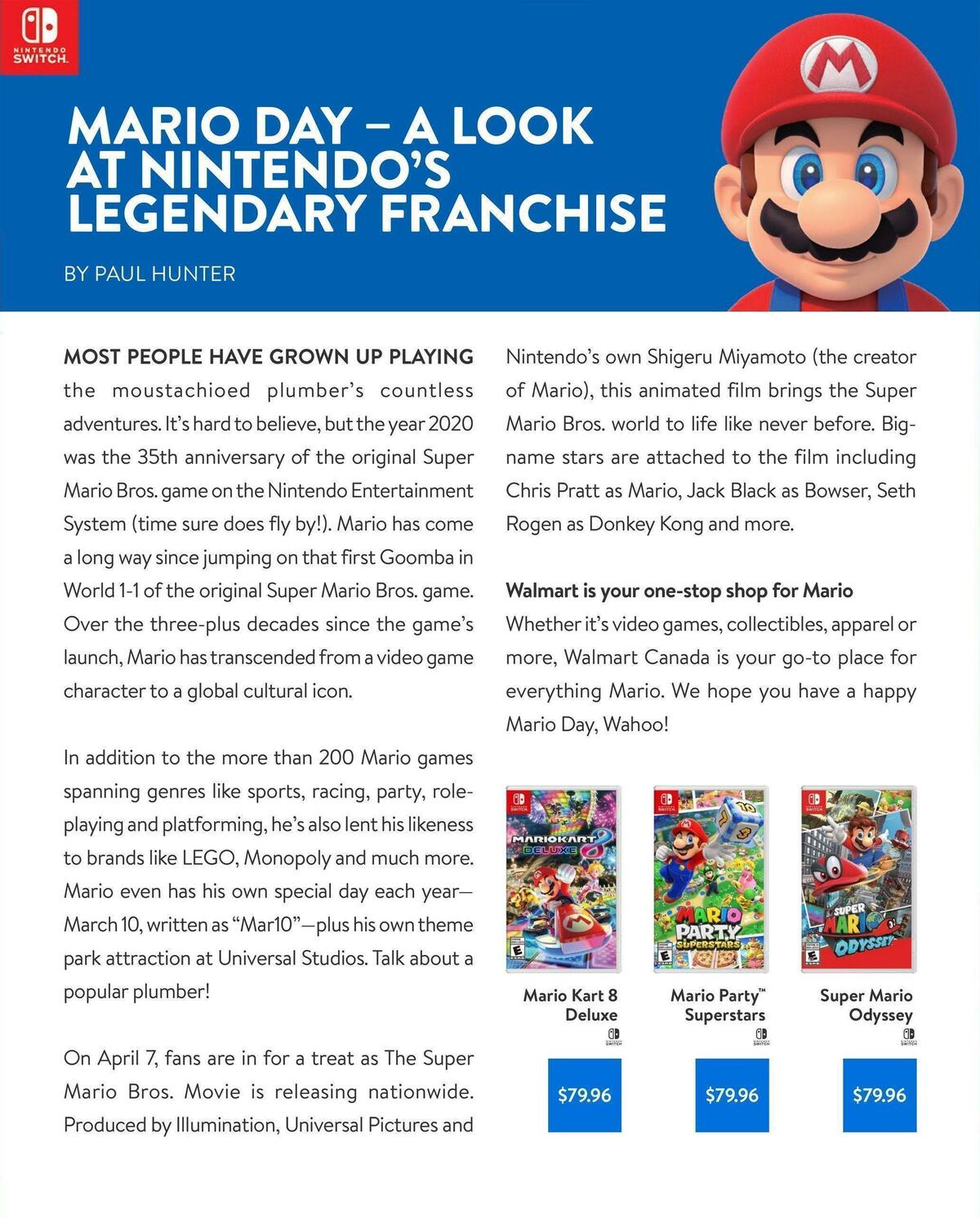 Walmart March/April Gaming Catalogue Flyer from March 2