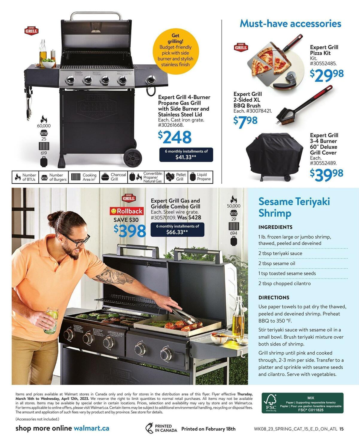 Walmart Outdoor Living Flyer from March 16