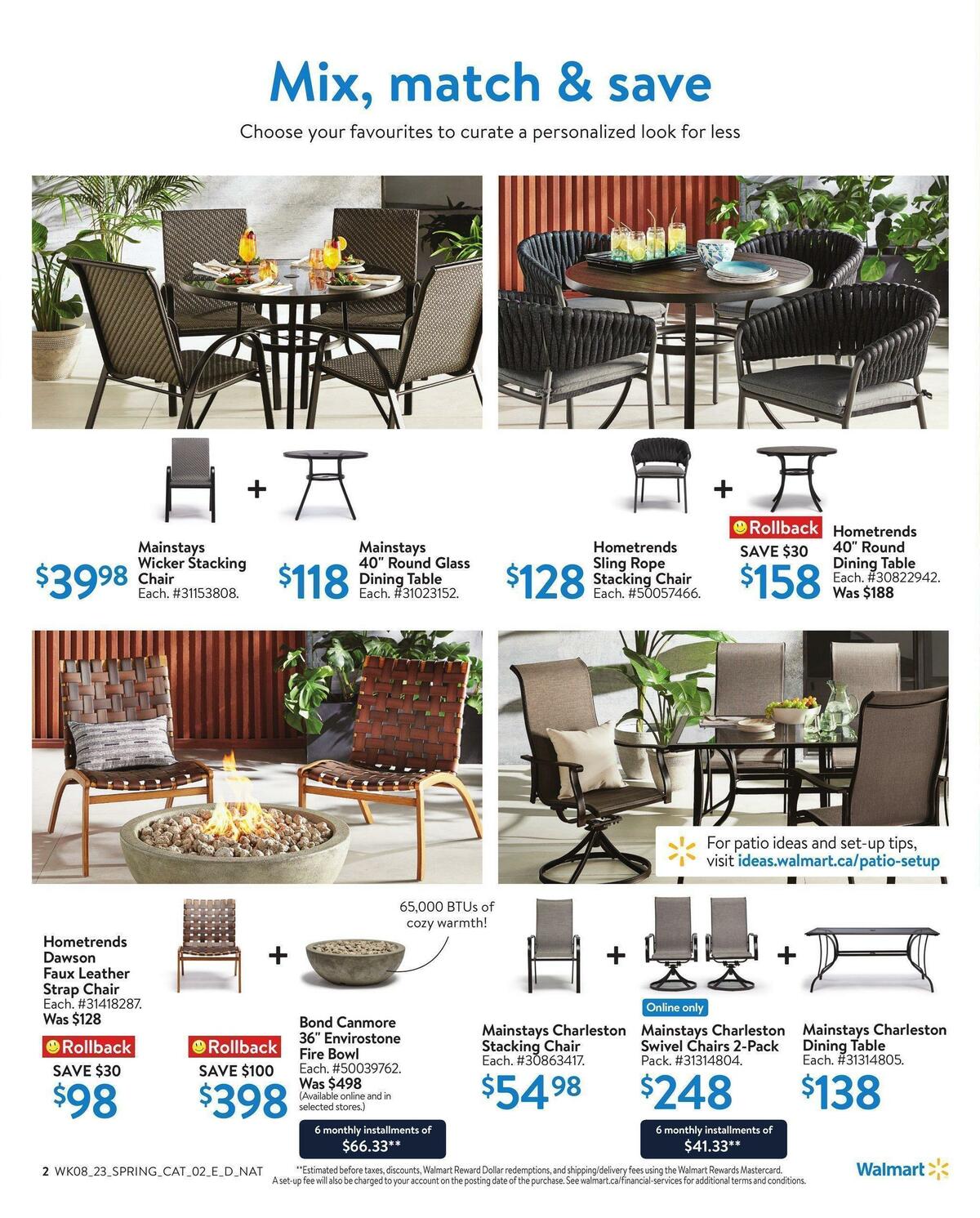 Walmart Outdoor Living Flyer from March 16