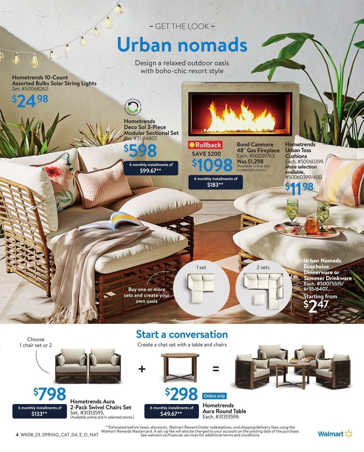 Walmart Outdoor Living Flyer from March 16