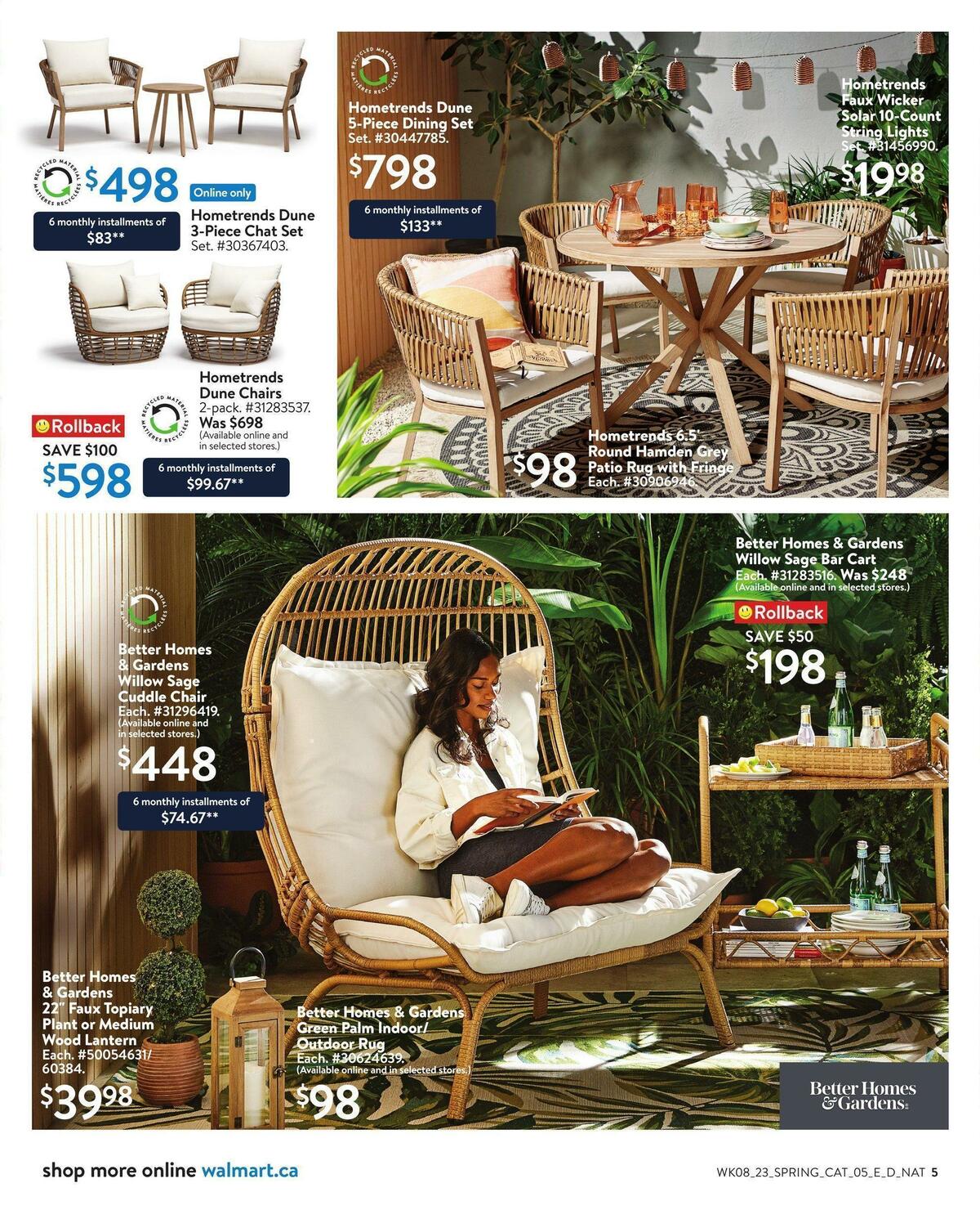 Walmart Outdoor Living Flyer from March 16