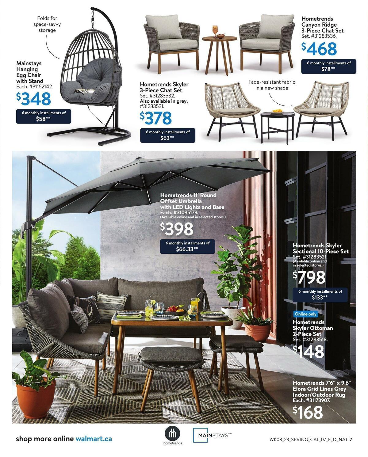 Walmart Outdoor Living Flyer from March 16