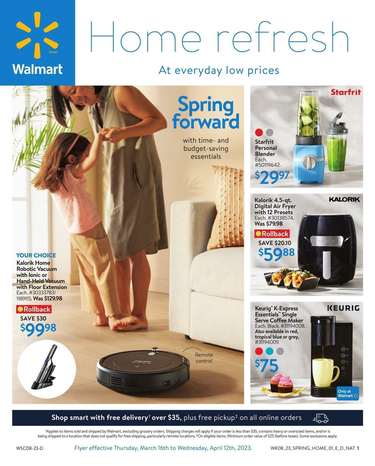 Walmart Home Refresh Flyer from March 16