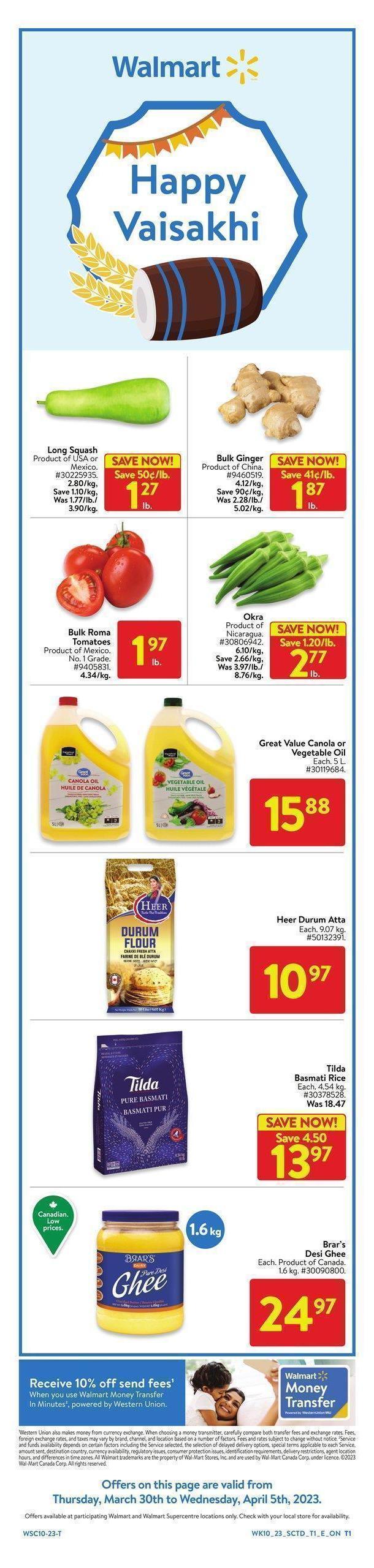Walmart Flyer from March 30