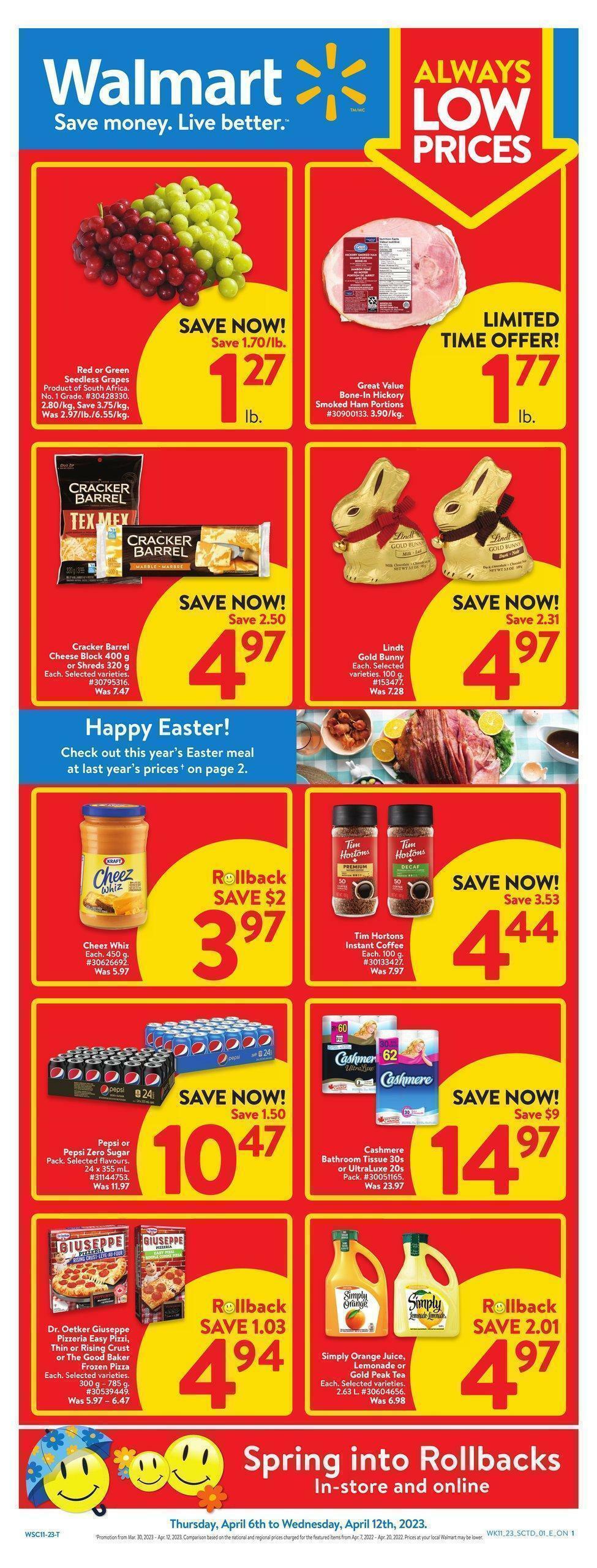 Walmart Flyer from April 6