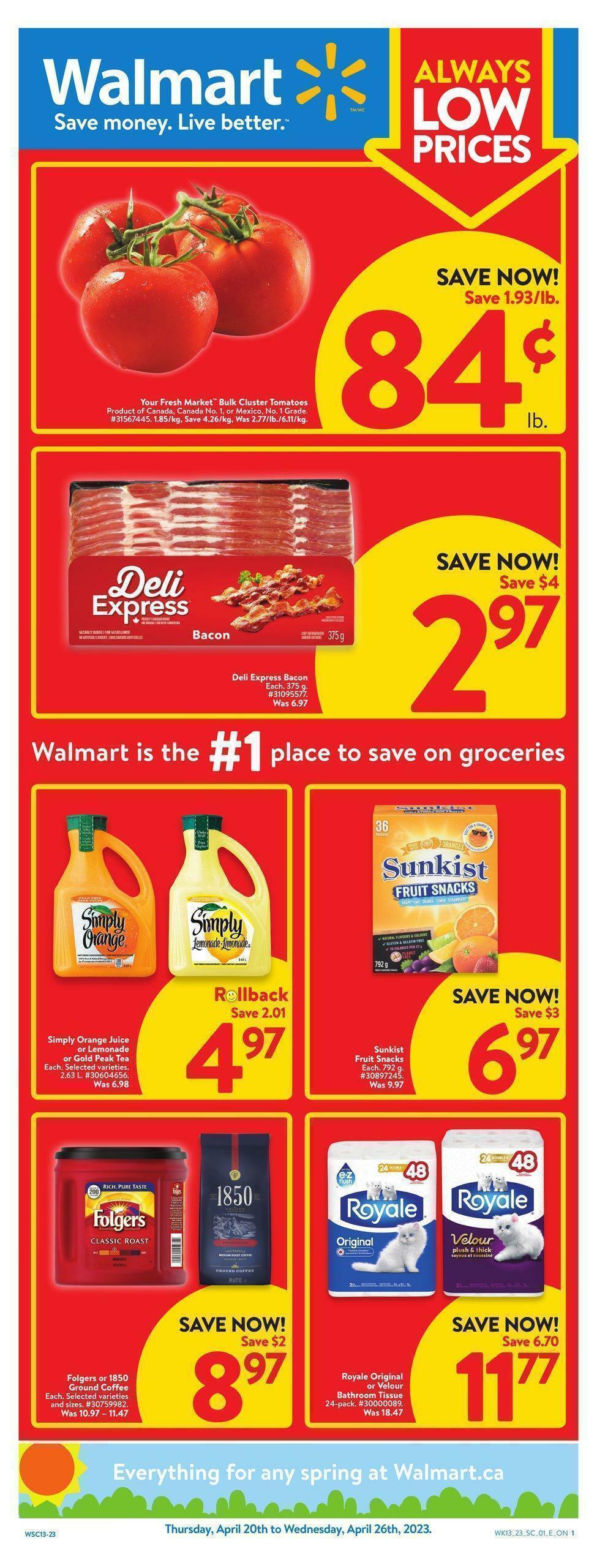 Walmart Flyer from April 20