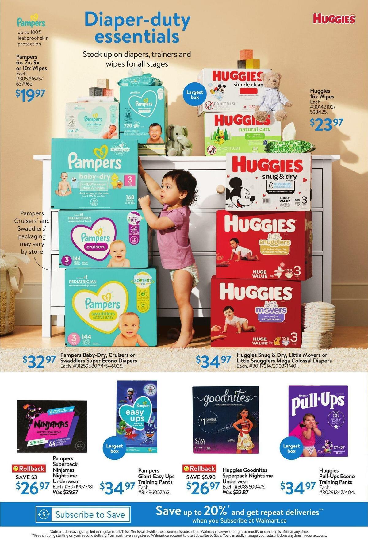Walmart Baby & toddler Flyer from April 20