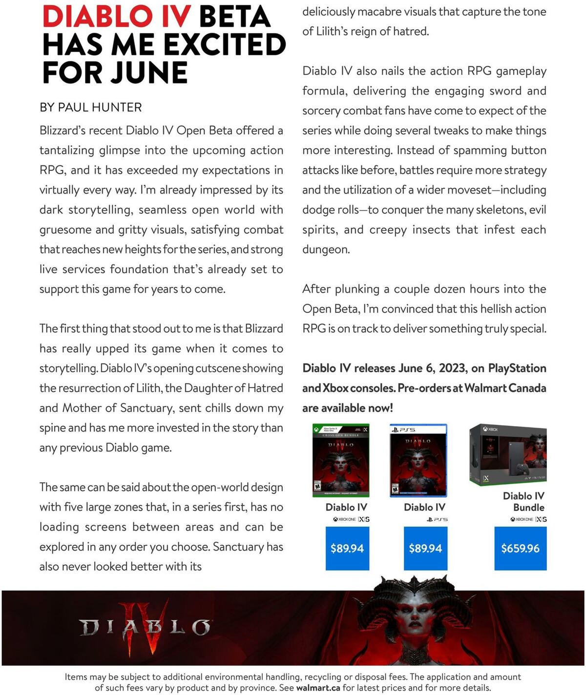 Walmart May/June Gaming Catalogue Flyer from May 4