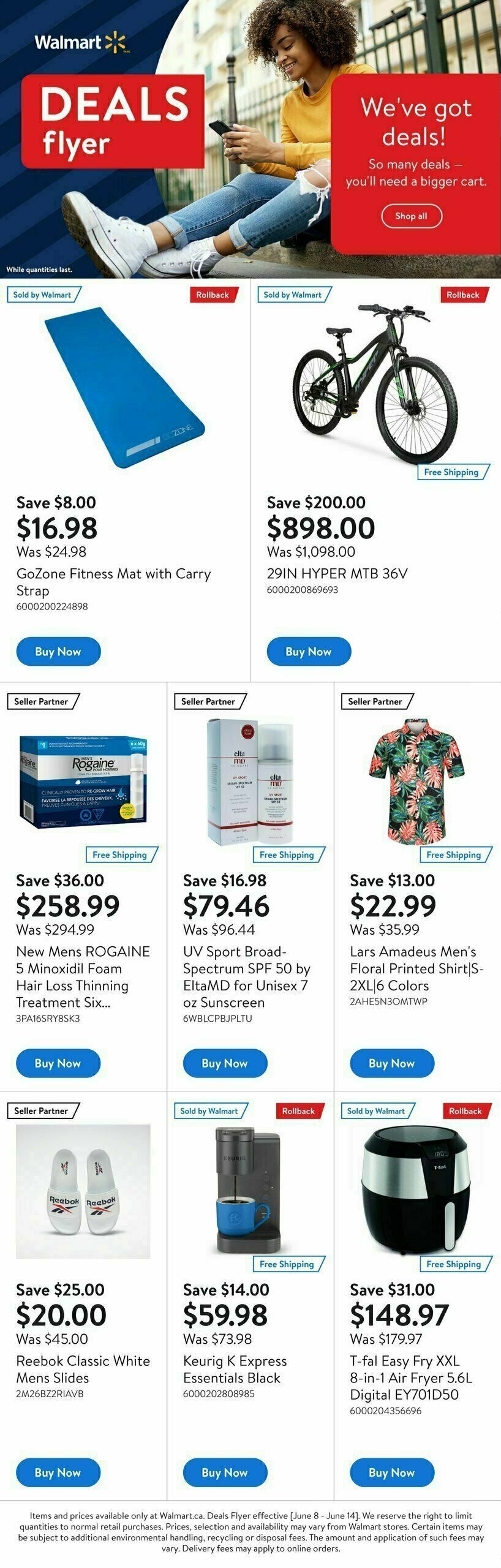 Walmart Deals Flyer from June 8