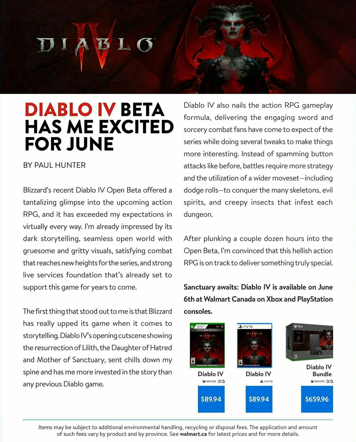 Walmart May/June Gaming Catalogue Flyer from May 4