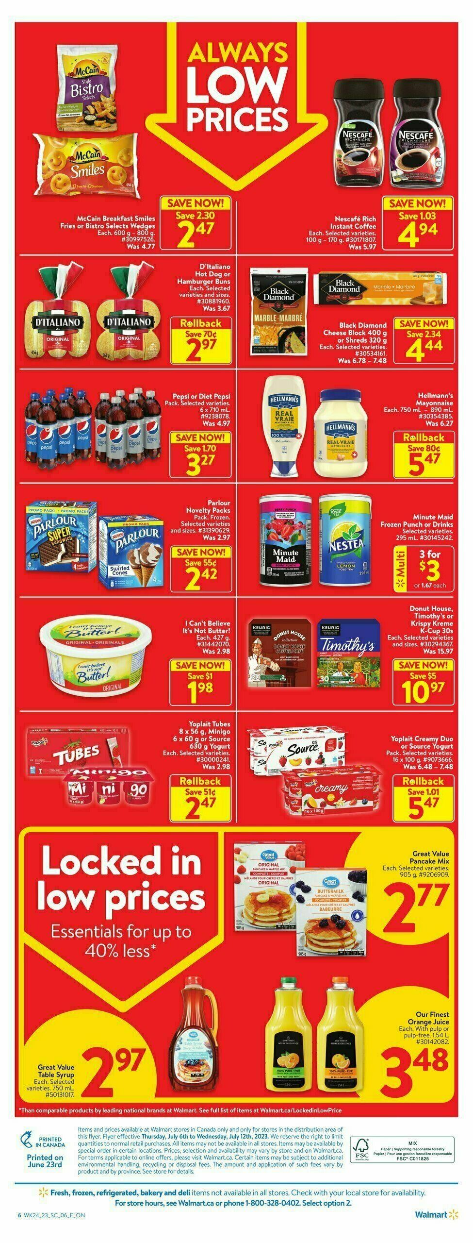 Walmart Flyer from July 6