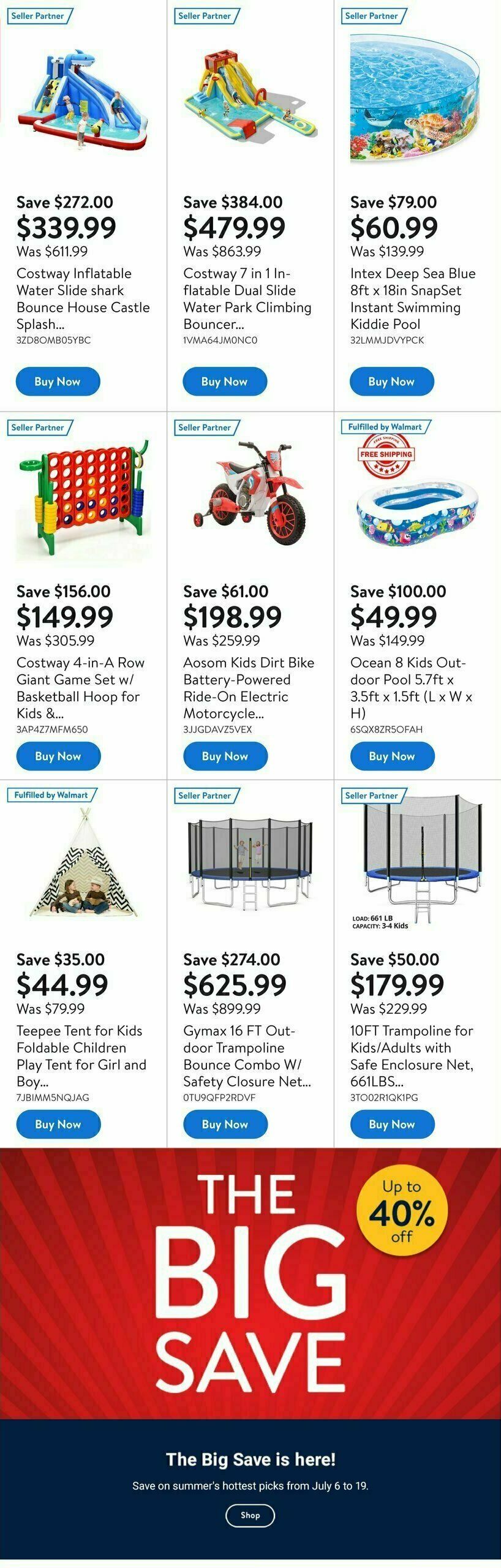 Walmart The Big Save Flyer from July 6
