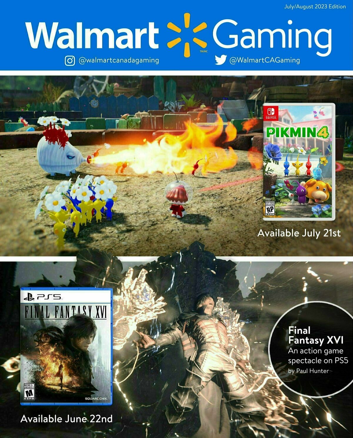 Walmart July/August Gaming Catalogue Flyer from July 6