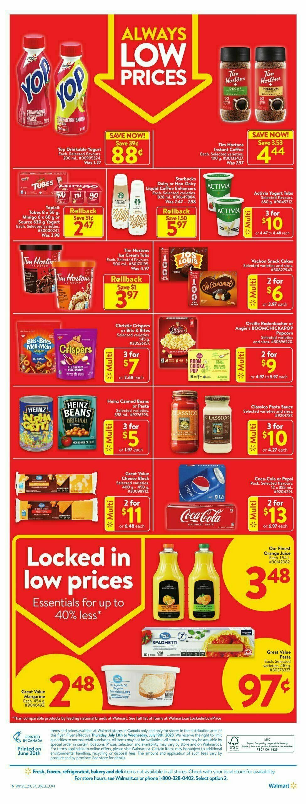 Walmart Flyer from July 13