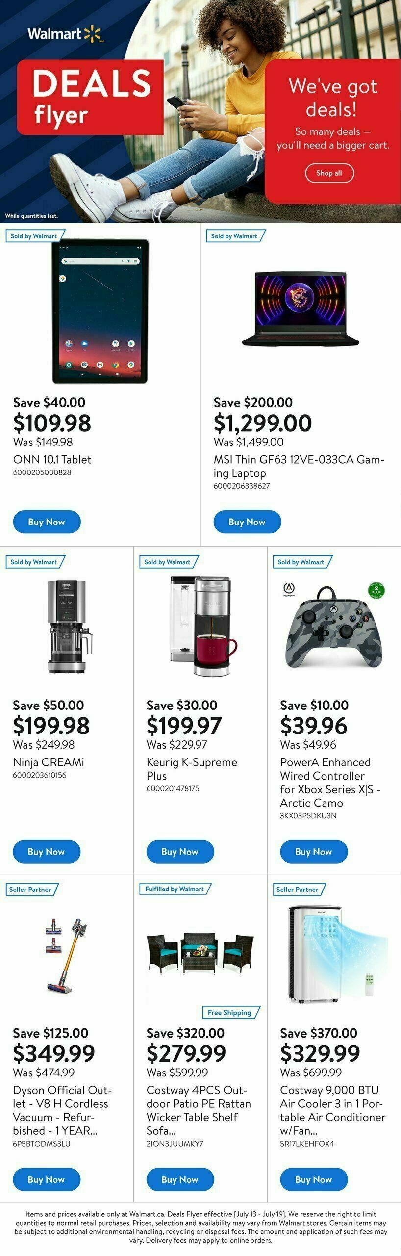 Walmart Deals Flyer Flyer from July 13