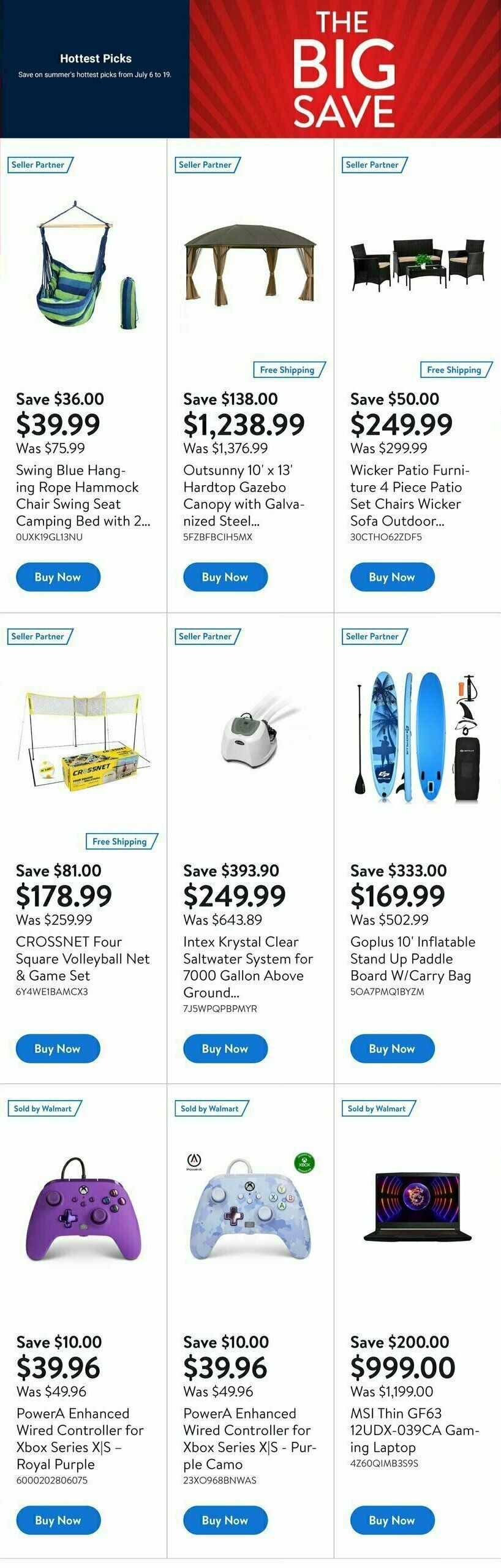 Walmart Deals Flyer Flyer from July 13