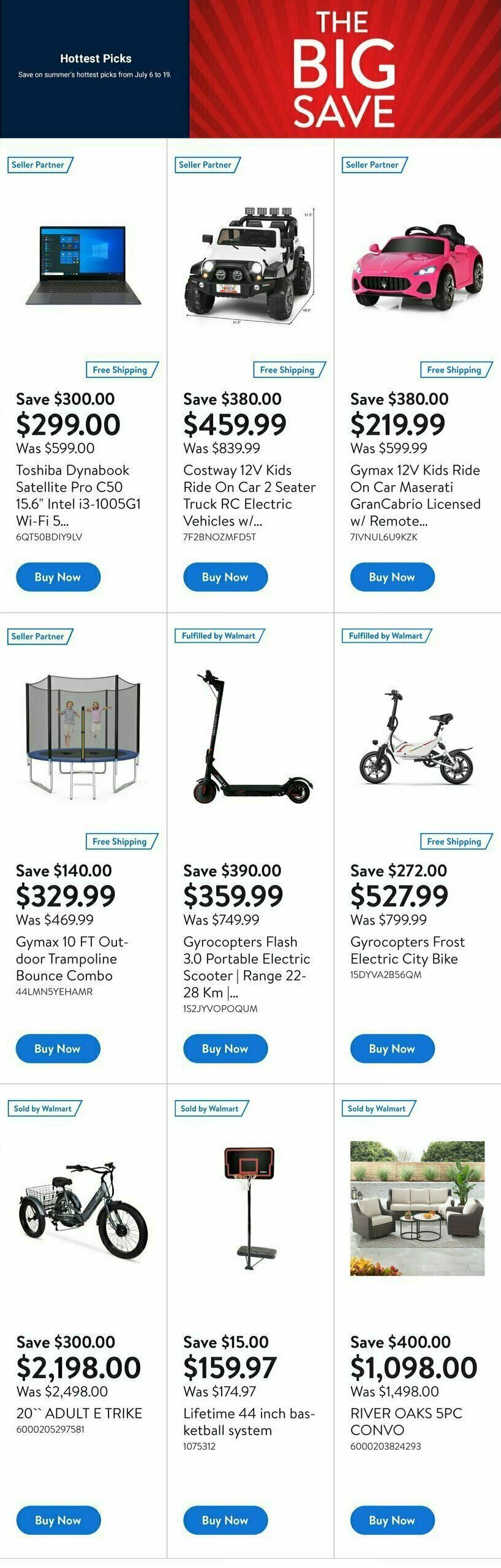 Walmart Deals Flyer Flyer from July 13