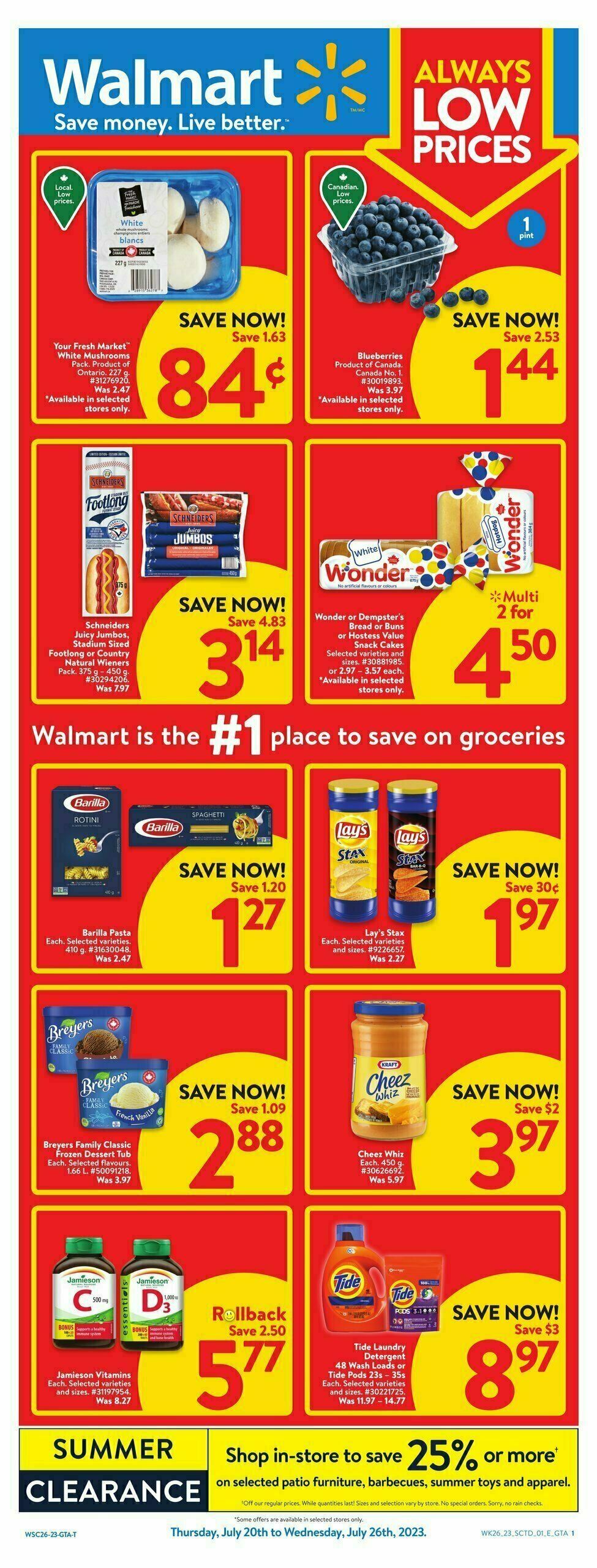 Walmart Flyer from July 20