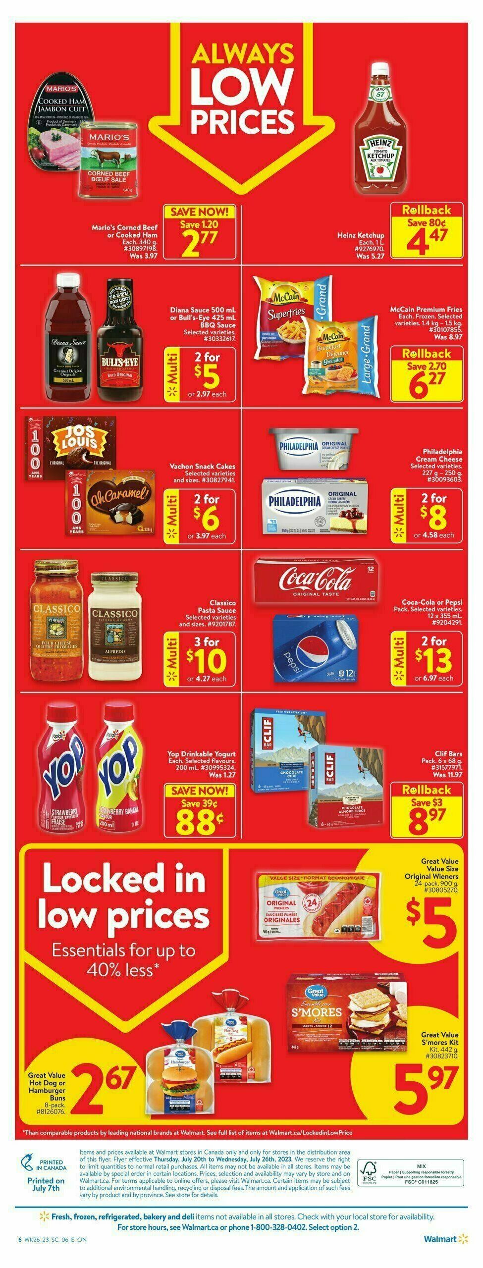 Walmart Flyer from July 20