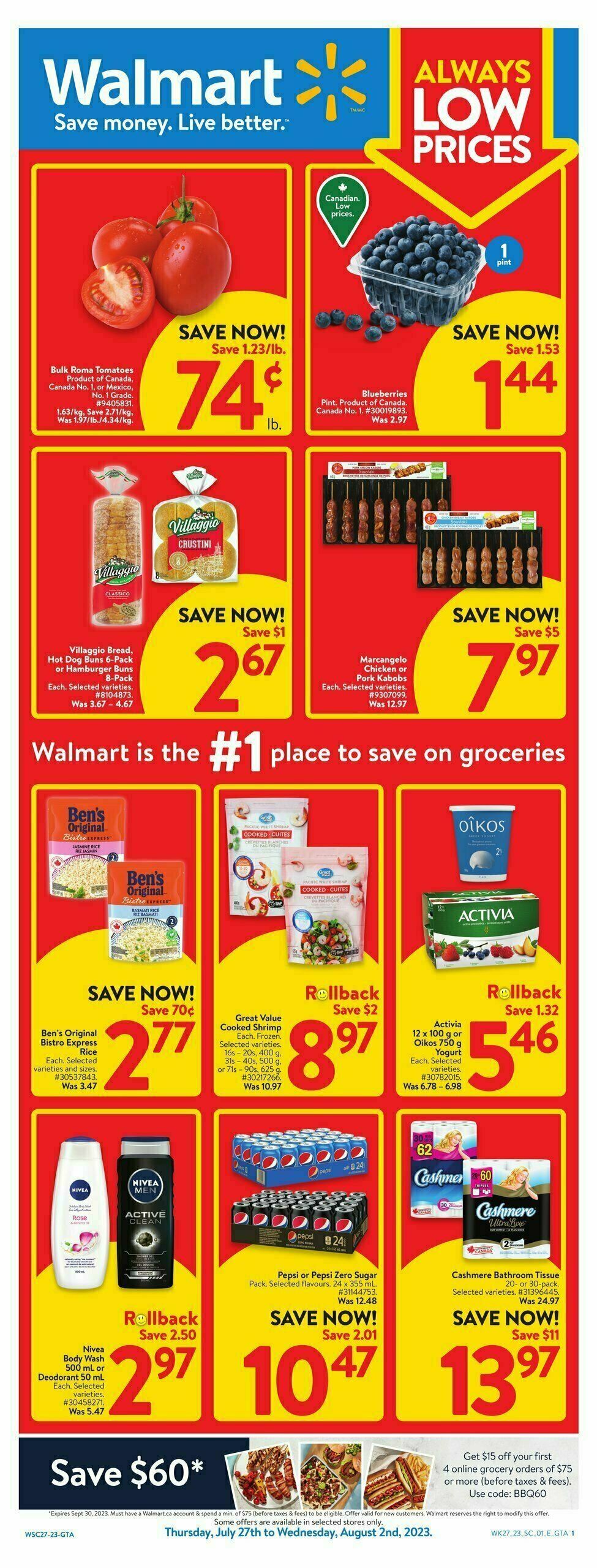 Walmart Flyer from July 27