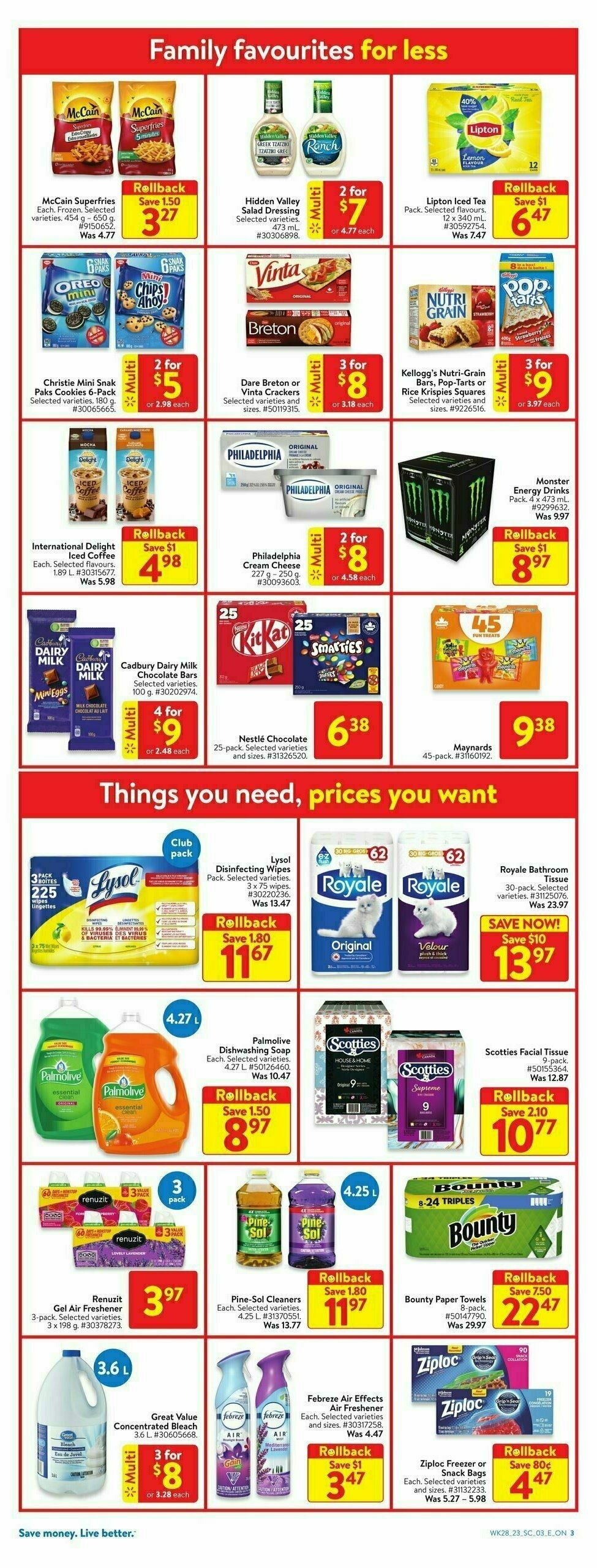 Walmart Flyer from August 3