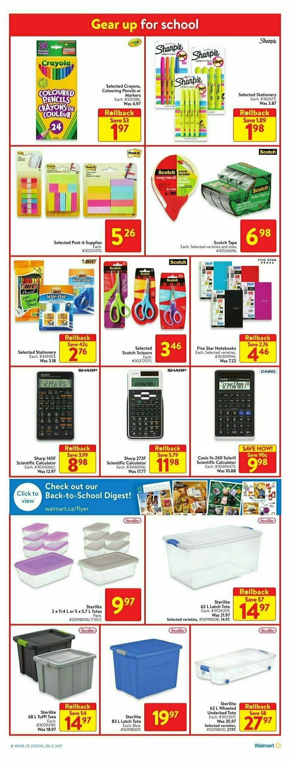Walmart Flyer from August 3