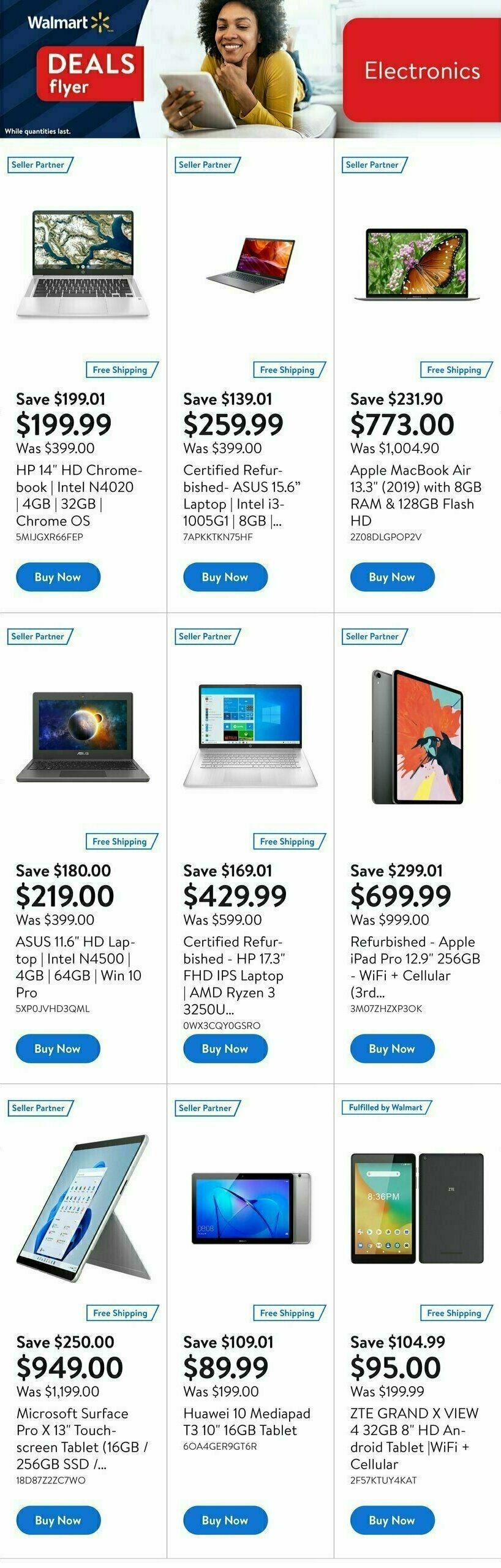 Walmart Deals Flyer Flyer from August 3