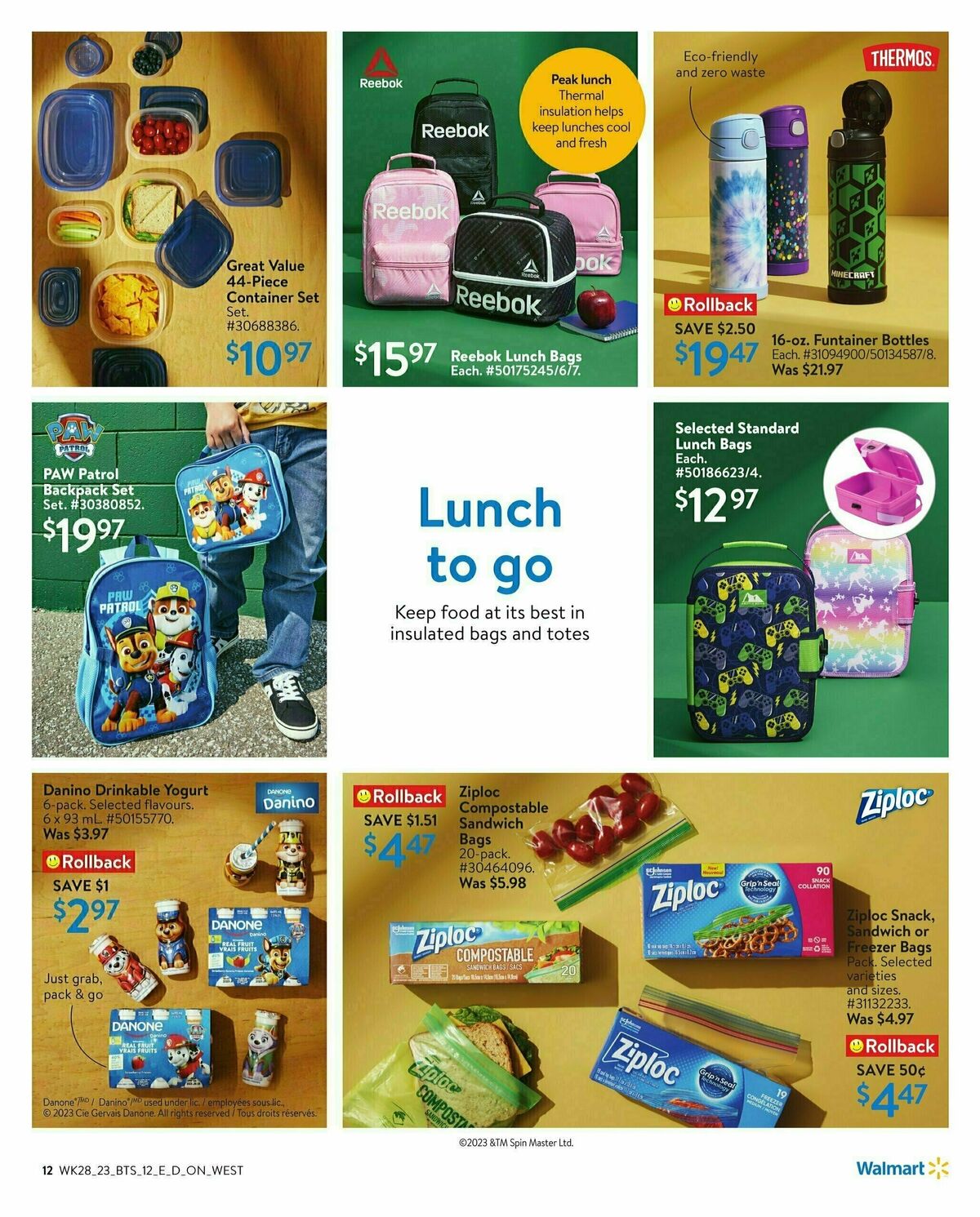 Walmart Back to School Flyer from August 3