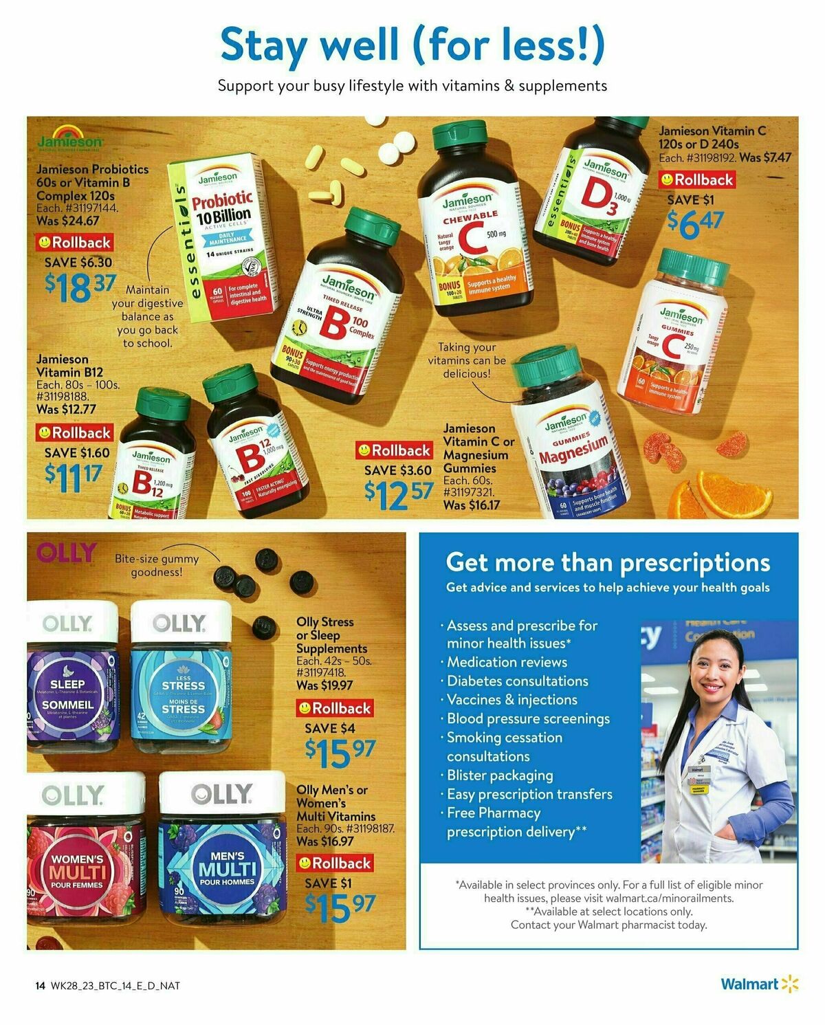 Walmart Back to Campus Flyer from August 3