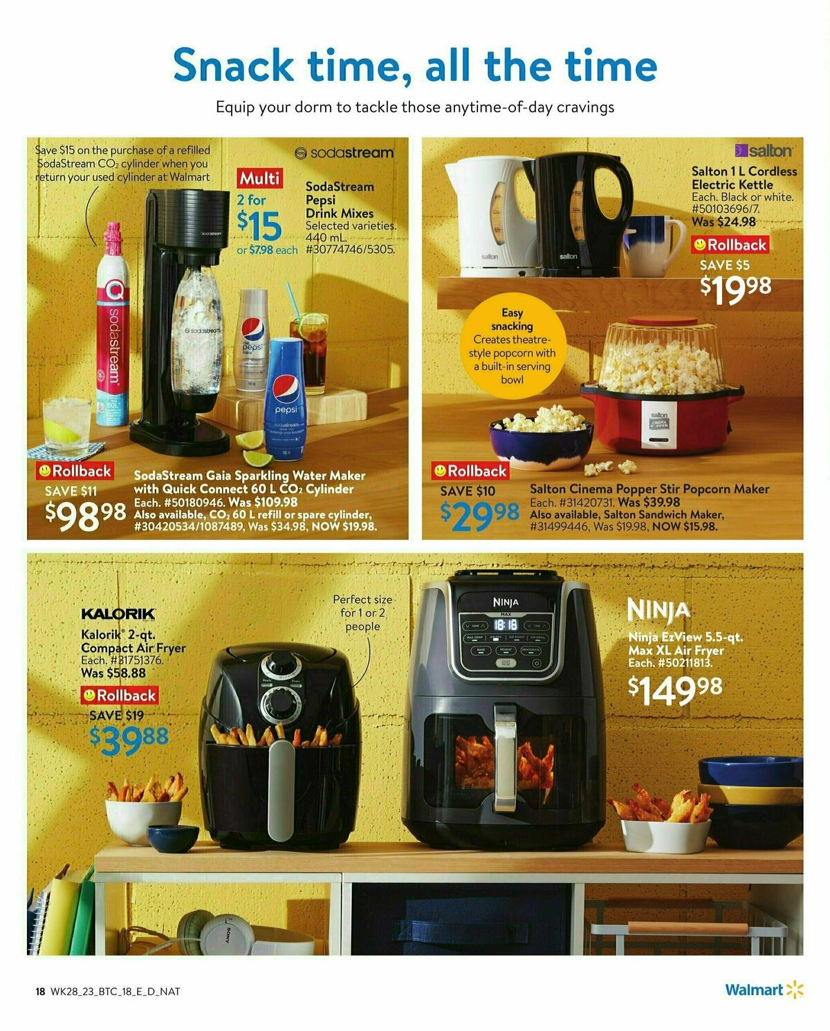 Walmart Back to Campus Flyer from August 3