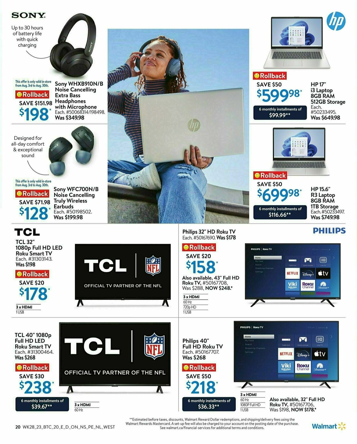 Walmart Back to Campus Flyer from August 3