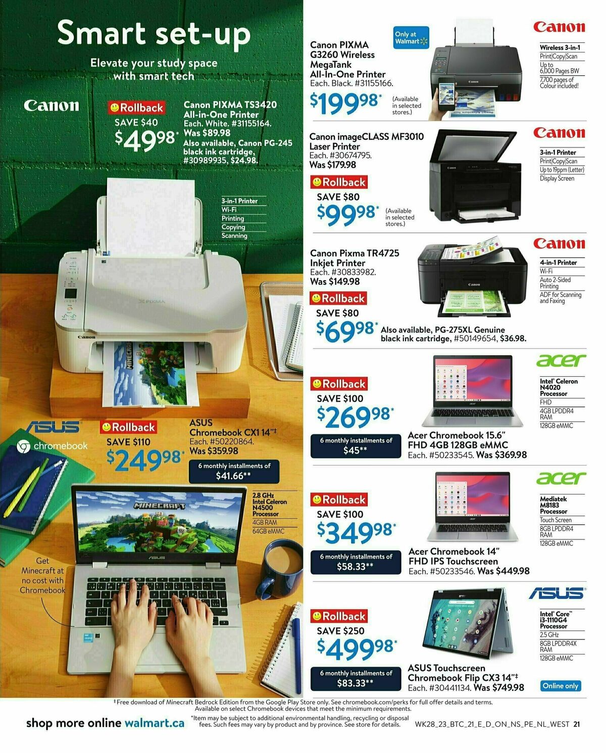 Walmart Back to Campus Flyer from August 3