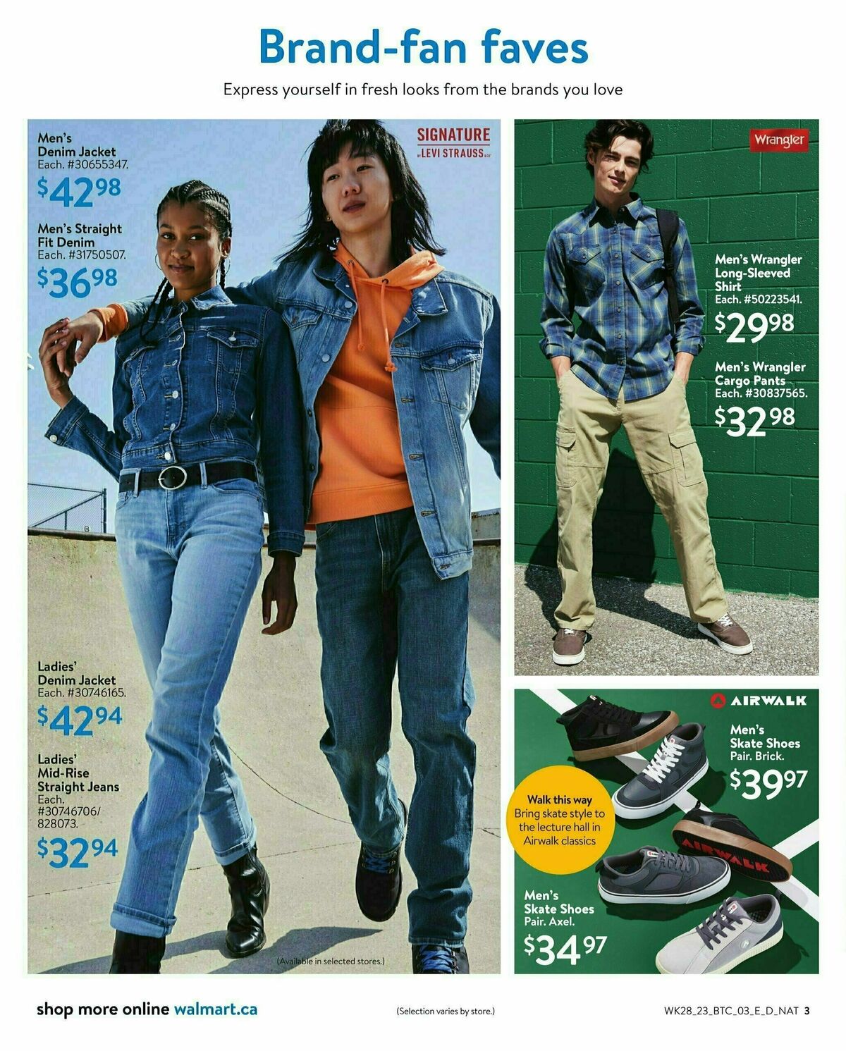 Walmart Back to Campus Flyer from August 3