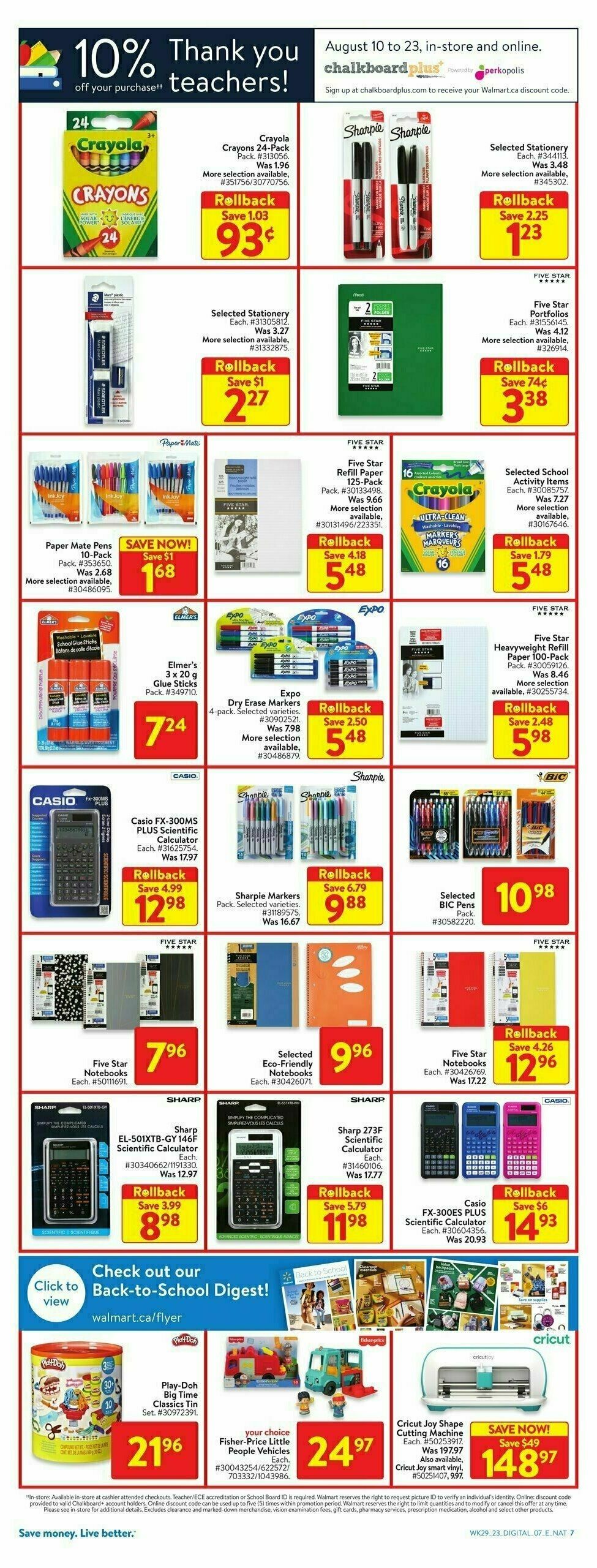 Walmart Flyer from August 10