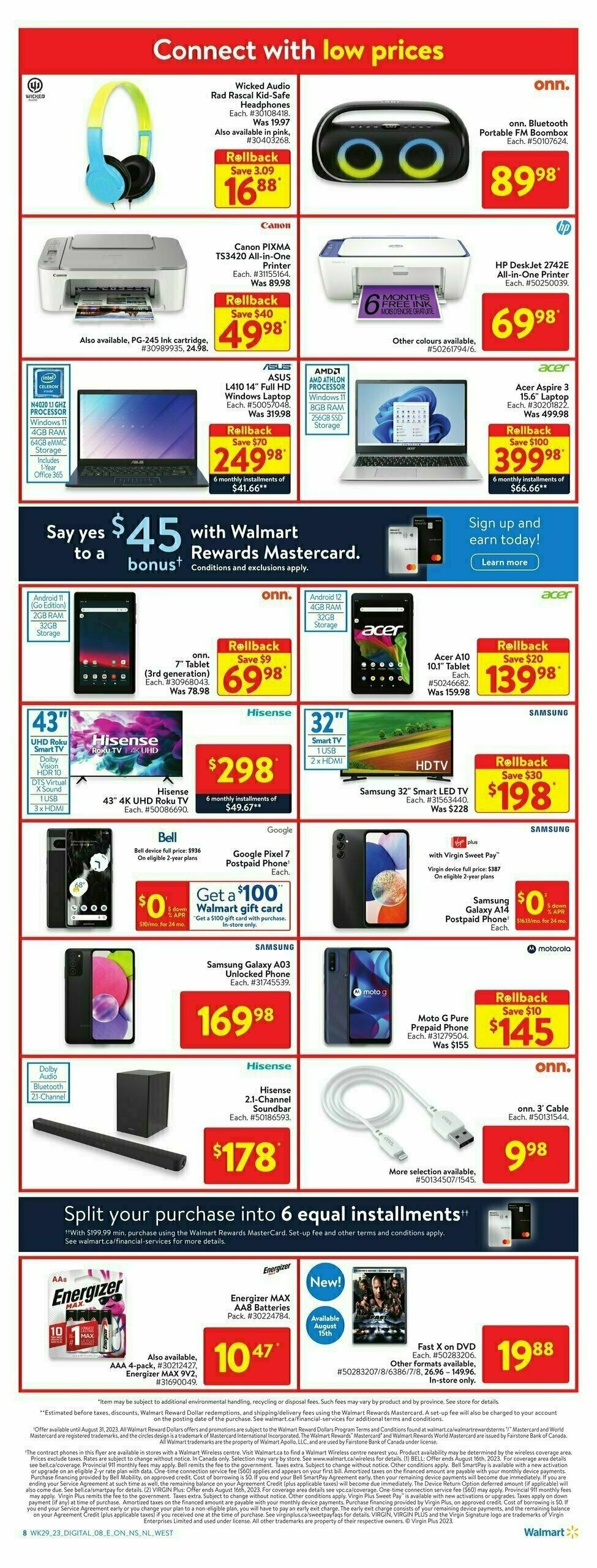 Walmart Flyer from August 10