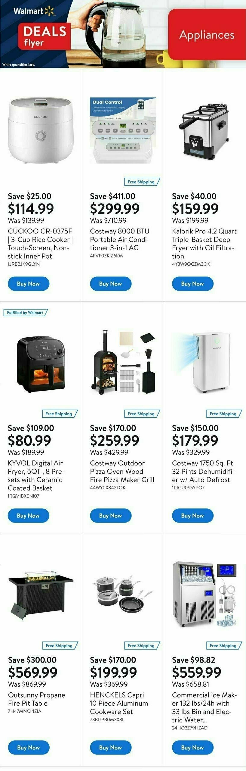 Walmart Deals Flyer Flyer from August 10