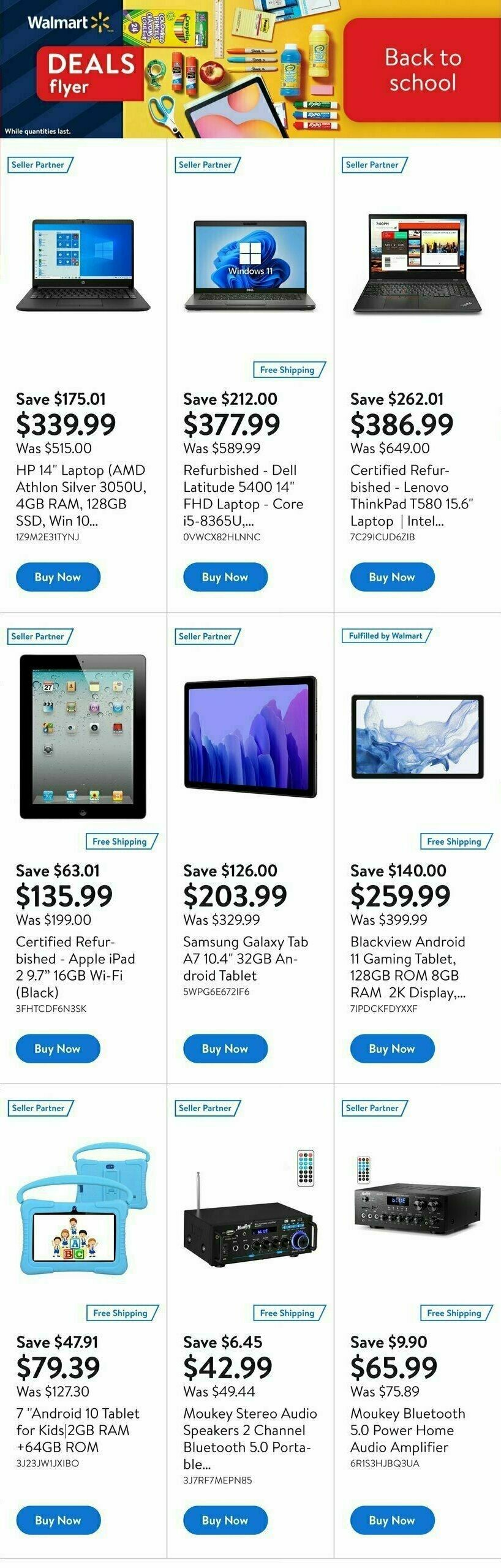 Walmart Deals Flyer Flyer from August 17