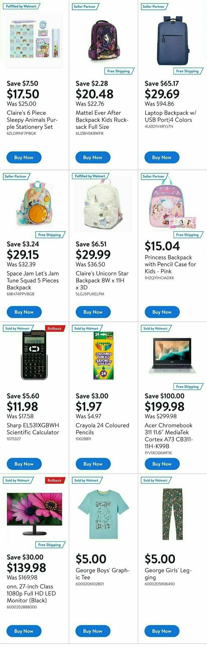 Walmart Deals Flyer Flyer from August 17